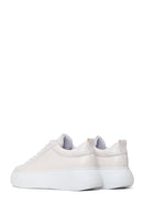 Woman White Lace-Up Chunky Sneaker | Derimod Woman White Lace-Up Chunky Sneaker | Derimod