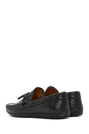 Men's Black Crocodile Patterned Leather Casual Loafer | Derimod Men's Black Crocodile Patterned Leather Casual Loafer | Derimod