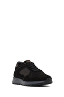 Erkek Siyah Bağcıklı Deri Sneaker | Derimod Erkek Siyah Bağcıklı Deri Sneaker | Derimod
