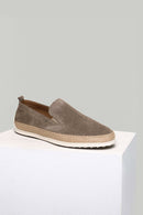 Vizon Süet Deri Erkek Espadril | Derimod Vizon Süet Deri Erkek Espadril | Derimod