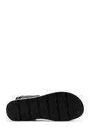 Women's Black Thick Sole Comfort Sandals | Derimod Women's Black Thick Sole Comfort Sandals | Derimod