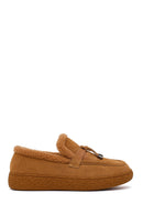 Kadın Camel Tokalı Kalın Tabanlı Süet Deri Teddy Loafer | Derimod Kadın Camel Tokalı Kalın Tabanlı Süet Deri Teddy Loafer | Derimod
