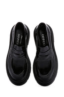 Women's Black Patent Leather Loafers | Derimod Women's Black Patent Leather Loafers | Derimod