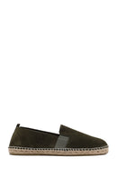 Men's Green Suede Leather Espadrilles | Derimod Men's Green Suede Leather Espadrilles | Derimod