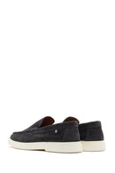 Men's Gray Suede Leather Casual Loafer | Derimod Men's Gray Suede Leather Casual Loafer | Derimod