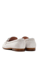 Kadın Bej Tokalı Süet Deri Casual Loafer | Derimod Kadın Bej Tokalı Süet Deri Casual Loafer | Derimod