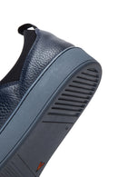 Erkek Lacivert Deri Sneaker | Derimod Erkek Lacivert Deri Sneaker | Derimod