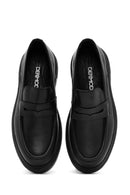 Erkek Siyah Deri Casual Loafer | Derimod Erkek Siyah Deri Casual Loafer | Derimod
