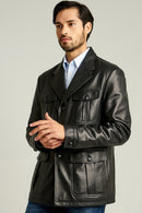 Mandzukic Men's Leather Jacket | Derimod Mandzukic Men's Leather Jacket | Derimod
