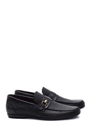 Men's Leather Printed Loafer | Derimod Men's Leather Printed Loafer | Derimod
