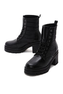 Women's Black Thick Heeled Boots | Derimod Women's Black Thick Heeled Boots | Derimod