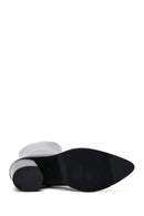 Women's Black Leather Heeled Classic Boots | Derimod Women's Black Leather Heeled Classic Boots | Derimod