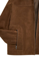 Mark Men's Brown Suede Leather Jacket | Derimod Mark Men's Brown Suede Leather Jacket | Derimod