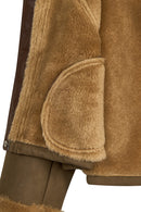 St Anton Kadın Taba Oversize Teddy Mont | Derimod St Anton Kadın Taba Oversize Teddy Mont | Derimod