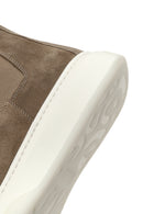 Men's Beige Thick-Soled Suede Leather Chelsea Boot | Derimod Men's Beige Thick-Soled Suede Leather Chelsea Boot | Derimod