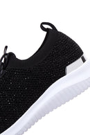 Kadın Siyah Taşlı Sneaker | Derimod Kadın Siyah Taşlı Sneaker | Derimod