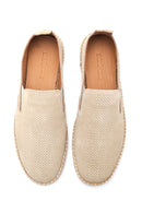 Men's Beige Suede Leather Loafer | Derimod Men's Beige Suede Leather Loafer | Derimod