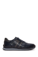 Erkek Lacivert Deri Casual Sneaker | Derimod Erkek Lacivert Deri Casual Sneaker | Derimod