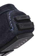 Men's Navy Blue Suede Leather Loafer | Derimod Men's Navy Blue Suede Leather Loafer | Derimod