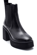 Women's Leather Platform Heeled Boots | Derimod Women's Leather Platform Heeled Boots | Derimod