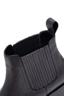 Woman Siyah Leather Chelsea Bot | Derimod Woman Siyah Leather Chelsea Bot | Derimod