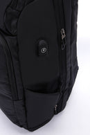 D-Pack Unisex Black Technological Fabric Backpack | Derimod D-Pack Unisex Black Technological Fabric Backpack | Derimod