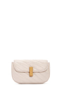 Women's Cream Long Strap Quilted Mini Crossbody Bag | Derimod Women's Cream Long Strap Quilted Mini Crossbody Bag | Derimod