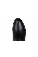 Geox Women's Black Felicity Zippered Leather Boots | Derimod Geox Women's Black Felicity Zippered Leather Boots | Derimod