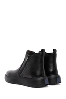 Male Black Zip Closure Thick-Soled Leather Boots | Derimod Male Black Zip Closure Thick-Soled Leather Boots | Derimod