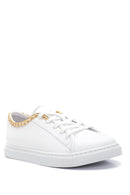 Women's Leather Chain Sneaker | Derimod Women's Leather Chain Sneaker | Derimod