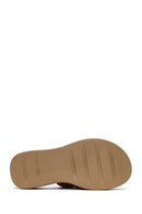 Women's Cinnamon Thick Soled Suede Leather Comfort Slippers | Derimod Women's Cinnamon Thick Soled Suede Leather Comfort Slippers | Derimod