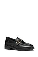 Geox Kadın Siyah Walk Pleasure Deri Maskülen Loafer | Derimod Geox Kadın Siyah Walk Pleasure Deri Maskülen Loafer | Derimod