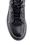 Women's Lace-up Leather Boots | Derimod Women's Lace-up Leather Boots | Derimod