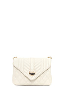 Woman Cream Chain Strap Quilted Crossbody Bag | Derimod Woman Cream Chain Strap Quilted Crossbody Bag | Derimod