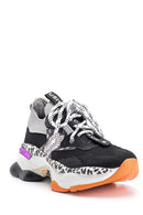 Women's Colorful High-Sole Sneaker | Derimod Women's Colorful High-Sole Sneaker | Derimod