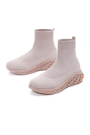 Women's Beige Thick Soled High Top Sneaker | Derimod Women's Beige Thick Soled High Top Sneaker | Derimod