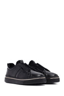 Erkek Siyah Deri Sneaker | Derimod Erkek Siyah Deri Sneaker | Derimod