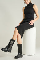 Beaded Women's Suede Boots | Derimod Beaded Women's Suede Boots | Derimod