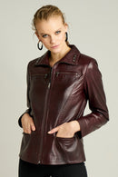 VERA WOMEN'S LEATHER JACKET | Derimod VERA WOMEN'S LEATHER JACKET | Derimod
