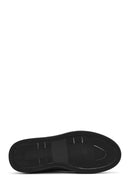 Erkek Siyah Bağcıklı Deri Sneaker | Derimod Erkek Siyah Bağcıklı Deri Sneaker | Derimod