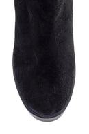 Women's Suede Heeled Boots | Derimod Women's Suede Heeled Boots | Derimod