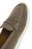 Erkek Vizon Kalın Tabanlı Süet Deri Casual Loafer | Derimod Erkek Vizon Kalın Tabanlı Süet Deri Casual Loafer | Derimod