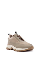Erkek Vizon Bağcıklı Nubuk Deri Sneaker | Derimod Erkek Vizon Bağcıklı Nubuk Deri Sneaker | Derimod