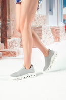 Derimod Zero Women's Gray Thick Soled Sneaker | Derimod Derimod Zero Women's Gray Thick Soled Sneaker | Derimod