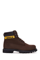 Caterpillar Men's Brown Colorado Nubuck Leather Boots | Derimod Caterpillar Men's Brown Colorado Nubuck Leather Boots | Derimod