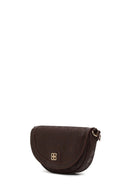 Woman Brown Long-Strap Printed Mini Crossbody Bag | Derimod Woman Brown Long-Strap Printed Mini Crossbody Bag | Derimod