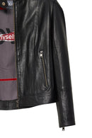 Prima Women's Black Short Leather Jacket | Derimod Prima Women's Black Short Leather Jacket | Derimod