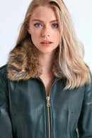 Karen Women's Leather Jacket | Derimod Karen Women's Leather Jacket | Derimod