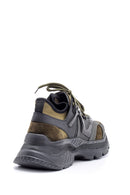 Erkek Süet Detaylı Deri Sneaker | Derimod Erkek Süet Detaylı Deri Sneaker | Derimod