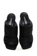 Women's Black Heeled Slippers | Derimod Women's Black Heeled Slippers | Derimod